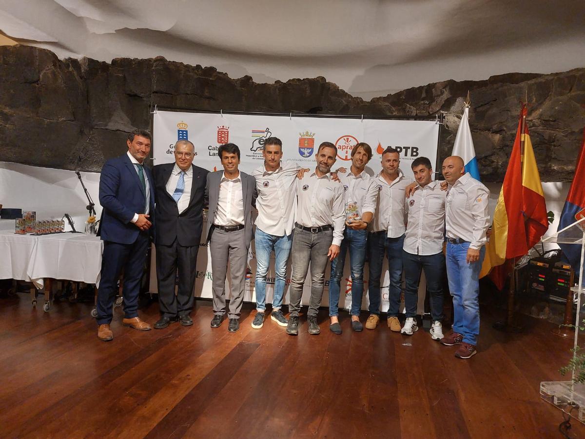 El quipo de bomberos de Gandia que ha competido