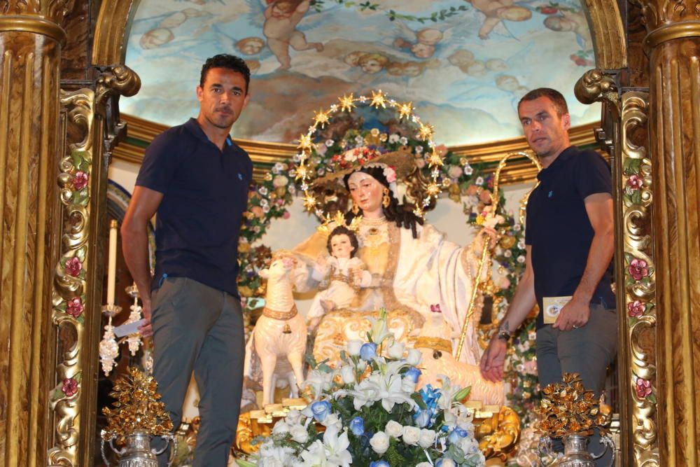 Ofrenda floral del Málaga CF