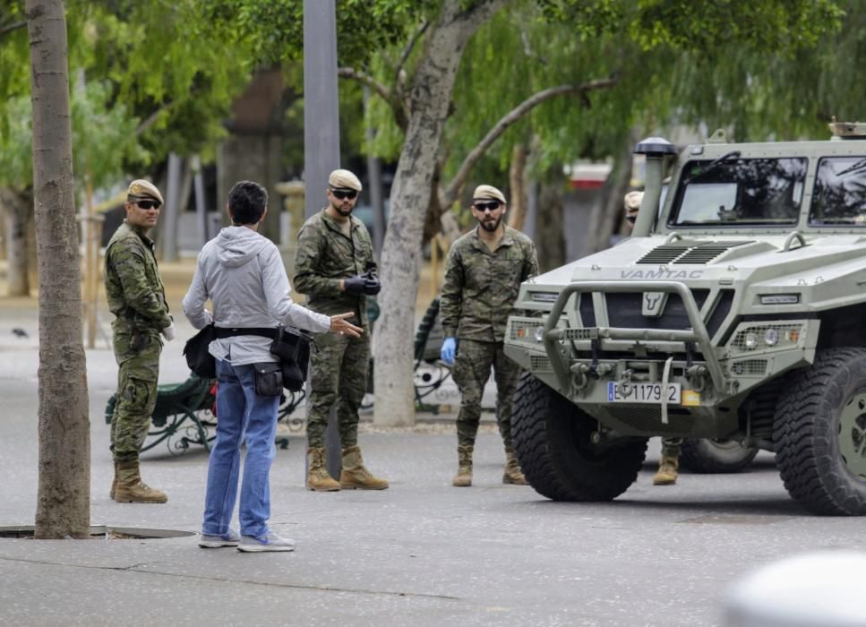 Militares en La Laguna