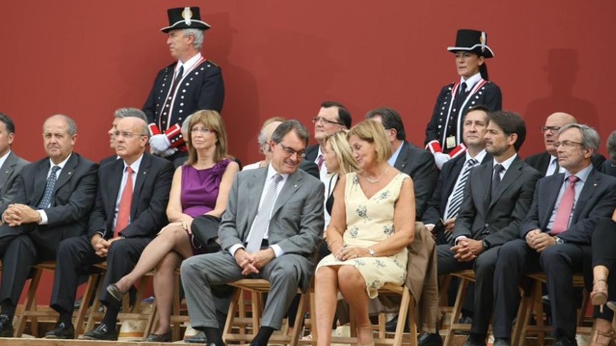 Acto instituicional en el parque de la Ciutadella.