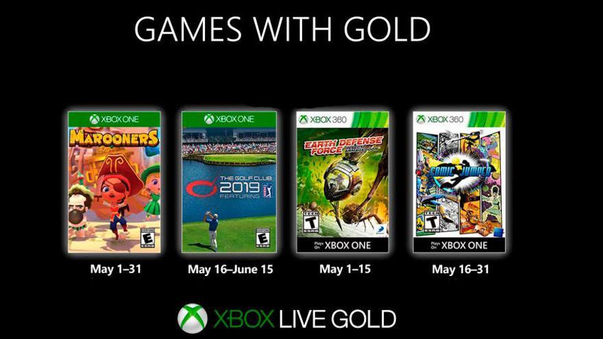 Los Games With Gold de Xbox de mayo.