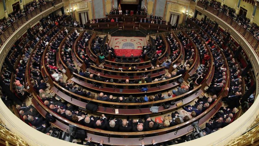 Panorámica del Congreso de los Diputados. // EFE