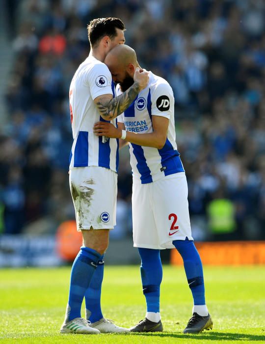 Bruno Saltor. Se retiró como una leyenda del Brighton hace menos de un año.