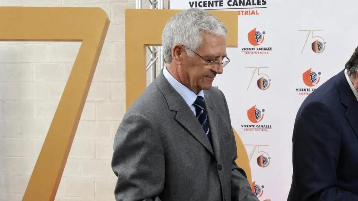 Vicente Canales en el 75 aniversario del Grupo Vicente Canales.