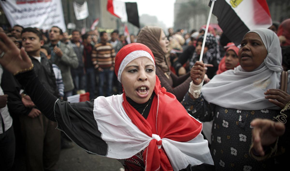 Imatges des de la plaça Tahrir