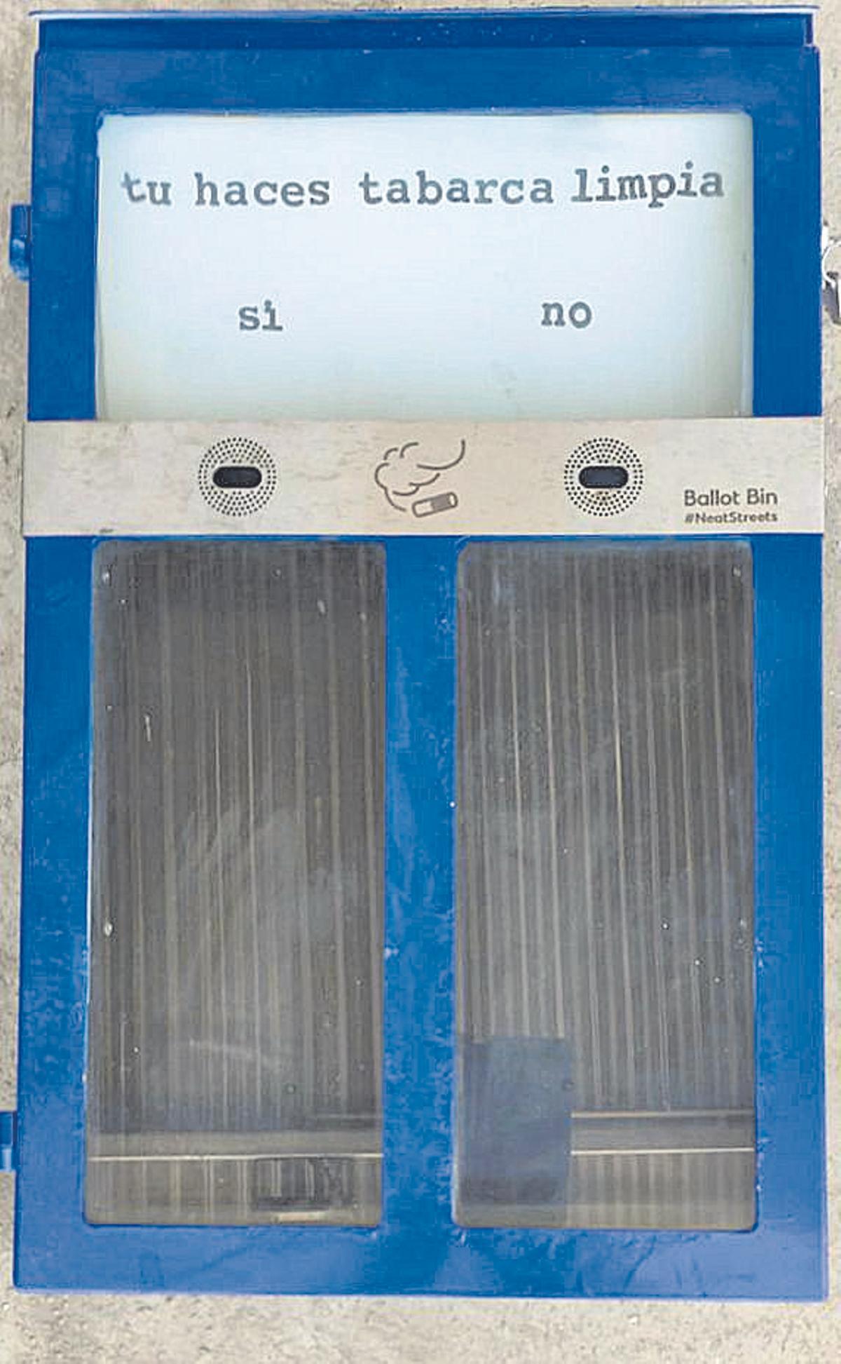 Cenicero con el mensaje «¿Y tú, haces Tabarca limpia?».