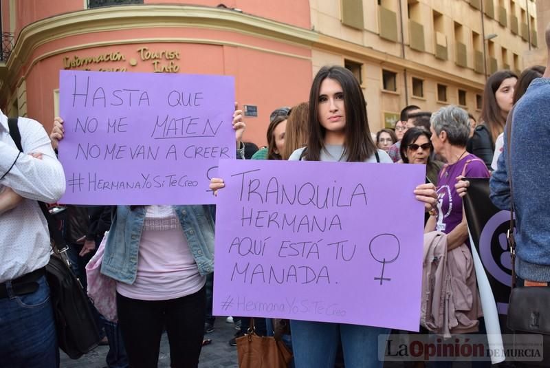 Concentración en Murcia para protestar por la sentencia a 'La Manada'