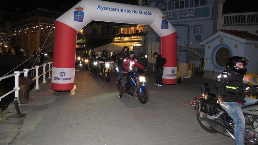 La noche más motera llega a Gozón: la VI Ruta Nocturna "Lluvia de Estrellas" prevé reunir a medio millar de motocicletas