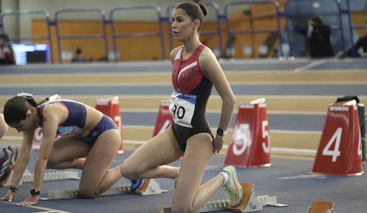 Eva Gil, sexta en los 60 metros vallas del Campeonato Gallego |