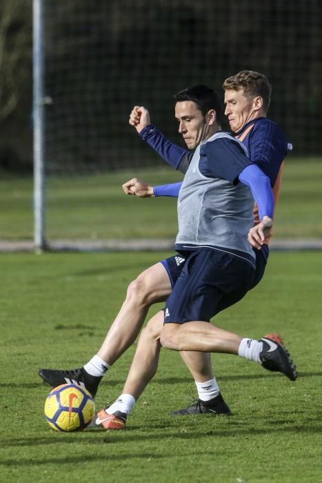 Primer entrenamiento del Real Oviedo del 2018