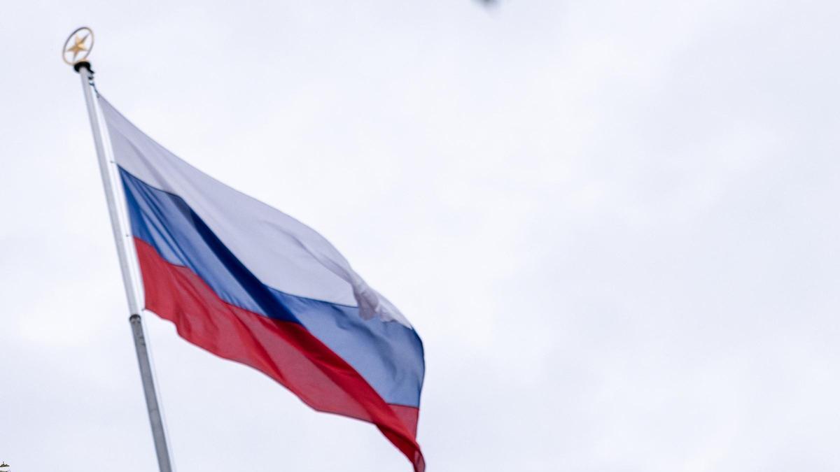 Una bandera de Rusia.