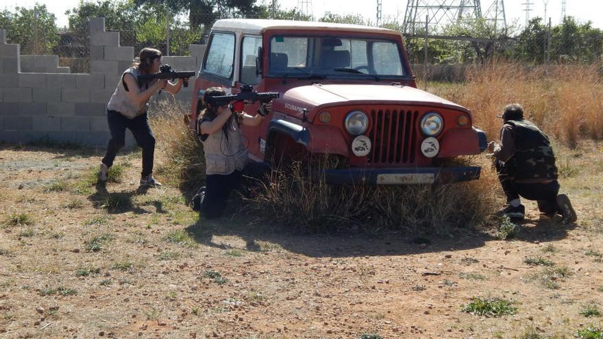 Disfruta de un videjuego al aire libre