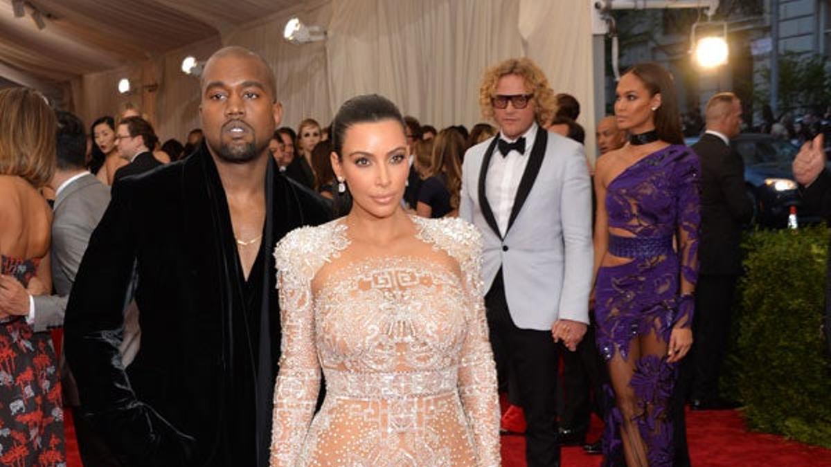 Gala MET 2015 - Kim Kardashian y Kanye West