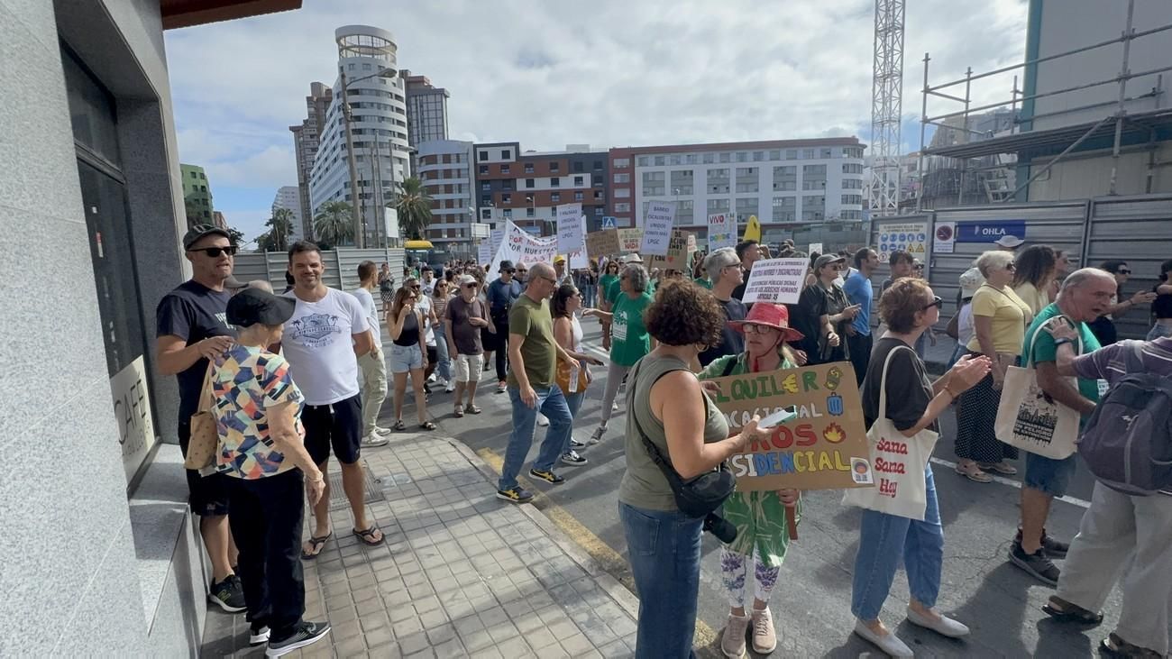 Manifestación en Guanarteme contra la gentrificación y la especulación inmobiliaria
