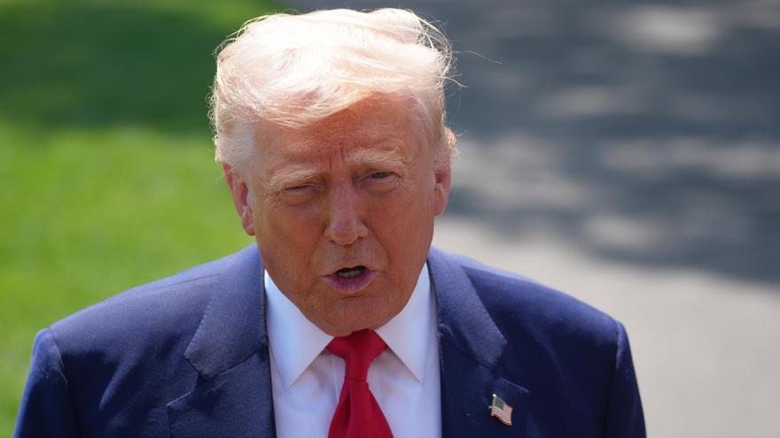El presidente de Estados Unidos, Donald Trump, durante una comparecencia ante la prensa (archivo)