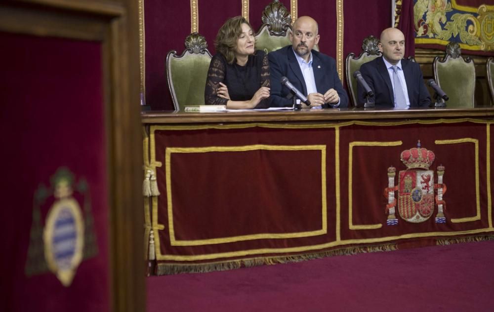 Cristina Valdés, Santiago García y José Ramón Obeso inauguran el campus científico de la Universidad de Oviedo