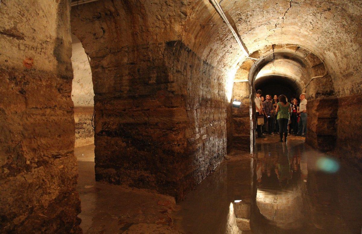 Interior de las Galerías Romanas de Lisboa.