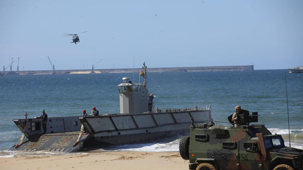Una de las actividades desarrolladas en Gijón con motivo del Día de las Fuerzas Armadas.
