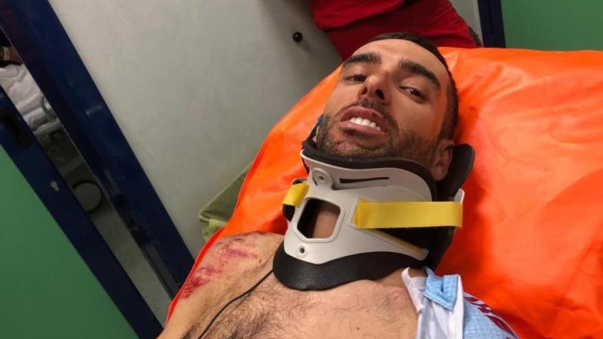 El asturiano Dani Navarro abandona el Giro con múltiples fracturas y una contusión pulmonar