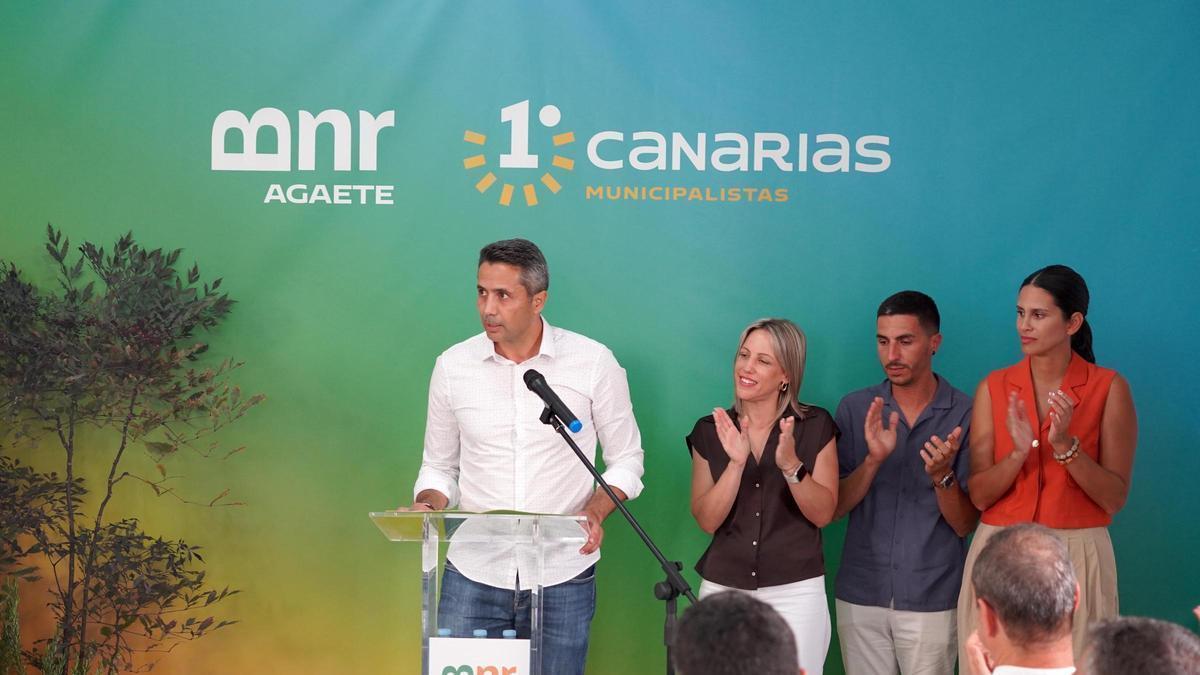 Jesús González inaugura la sede del BNR-Primero Canarias en Agaete con el objetivo de recuperar la Alcaldía.