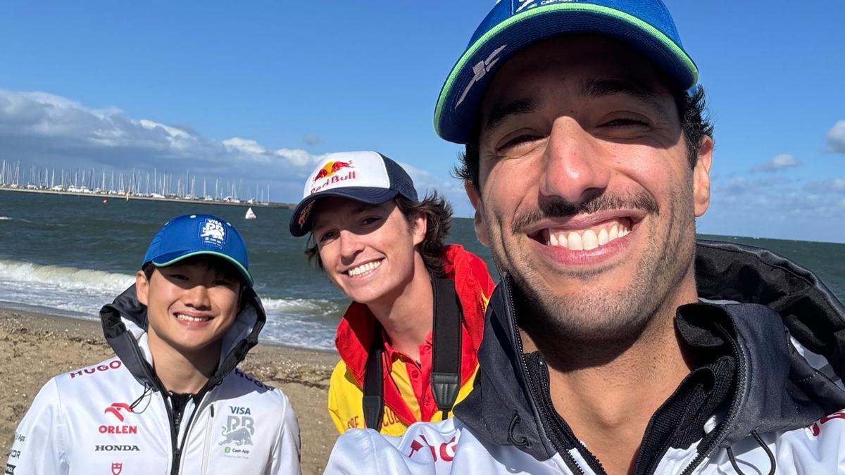 Ricciardo, en un evento en Australia previo al inicio del Gran Premio