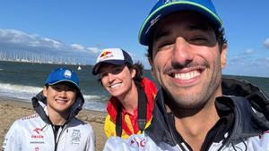 Ricciardo, en un evento en Australia previo al inicio del Gran Premio