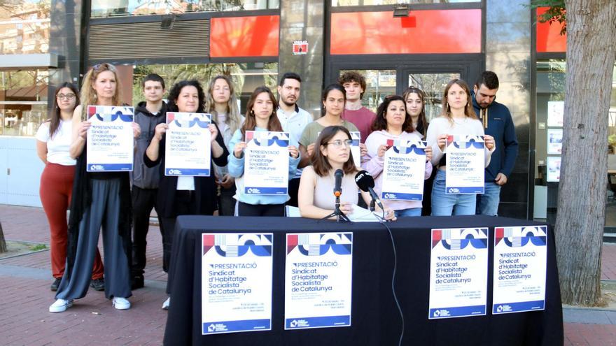 Roda de premsa de presentació del nou Sindicat d'Habitatge Socialista de Catalunya