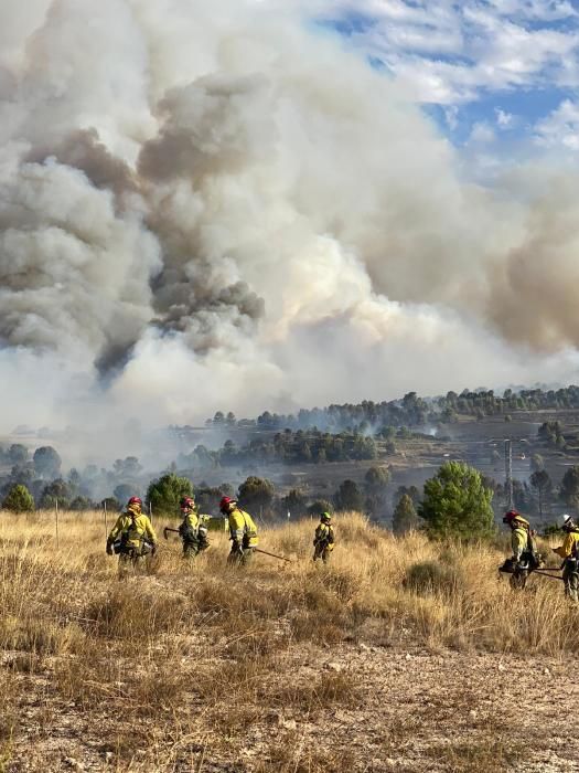 Un incendio en Mula alerta a los bomberos por su c