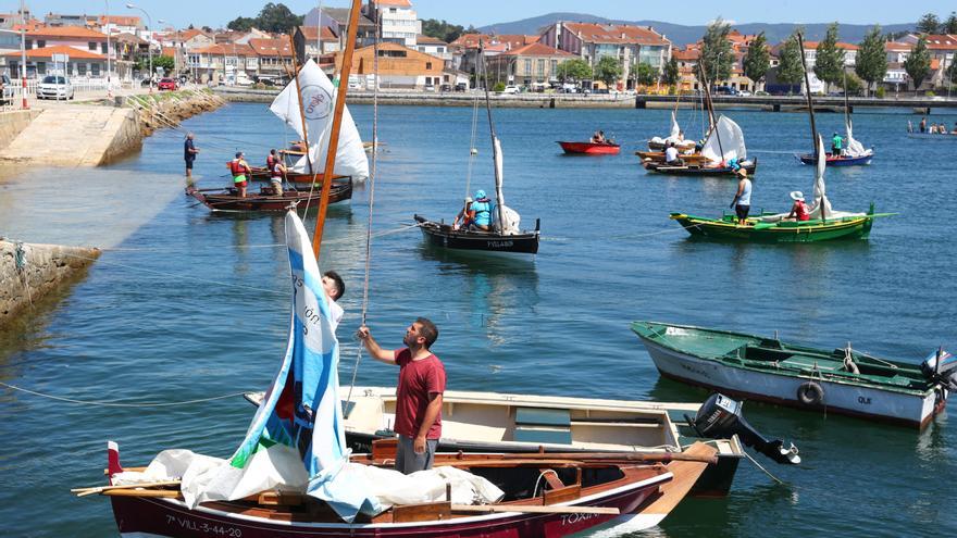 Las dornas se dieron un festín de viento en la Regata do Salnés