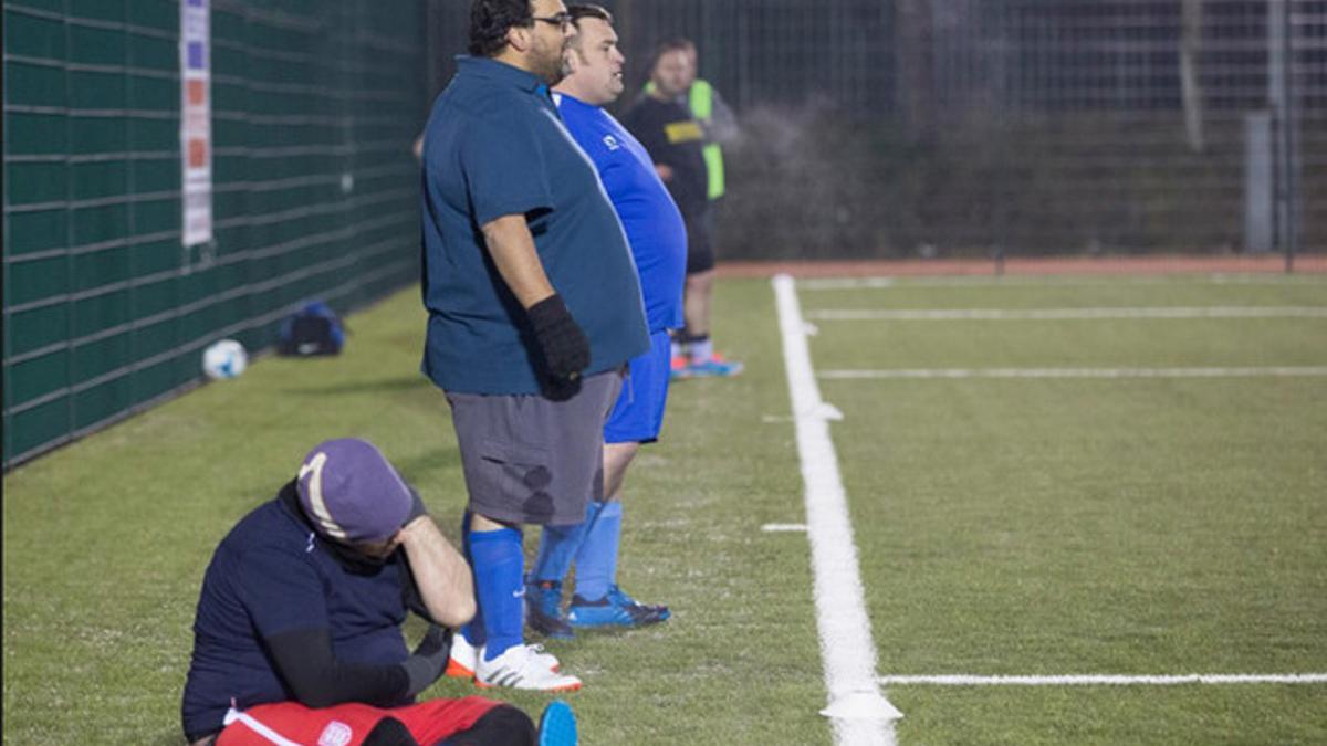 Entrenamiento de uno de los equipos participantes