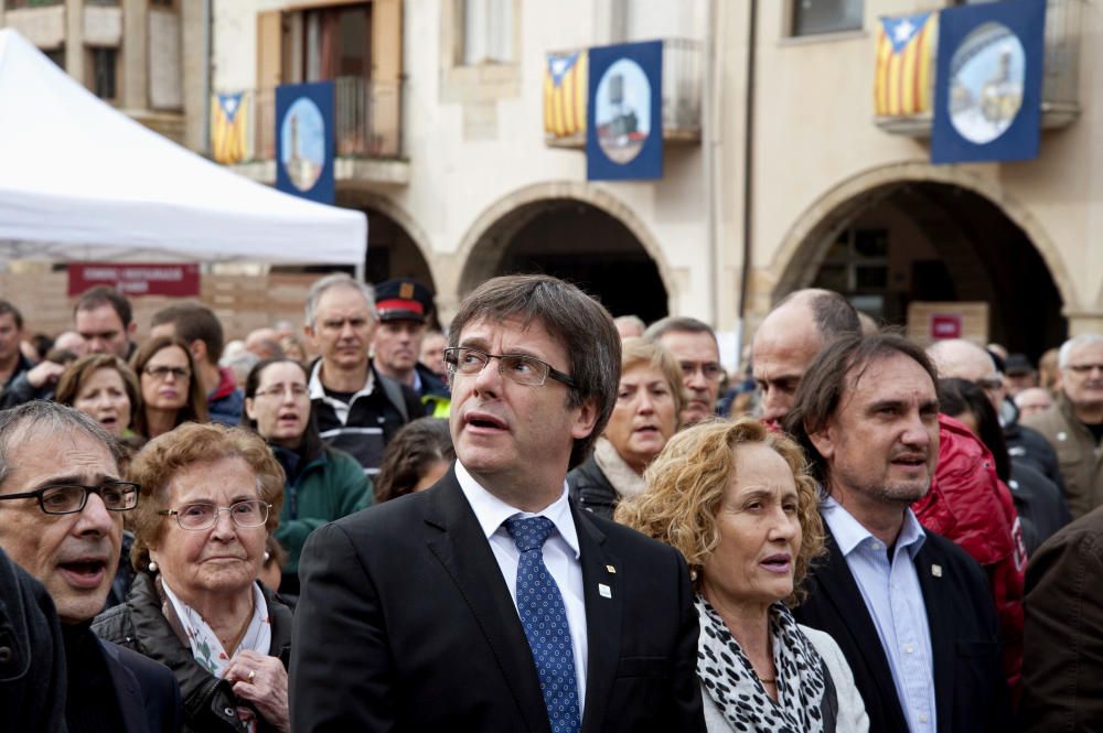 Manifestació de solidaritat amb el processats pel 9-N