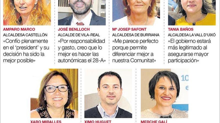 Los alcaldes socialistas amparan desde Castellón el adelanto de Puig