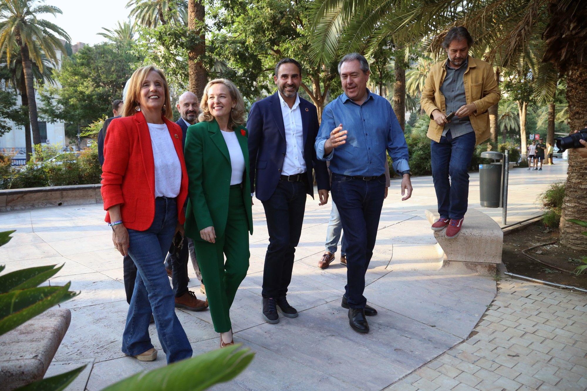 Calviño y Espadas apoyan a Dani Pérez en el acto de fin de campaña del PSOE en Málaga capital