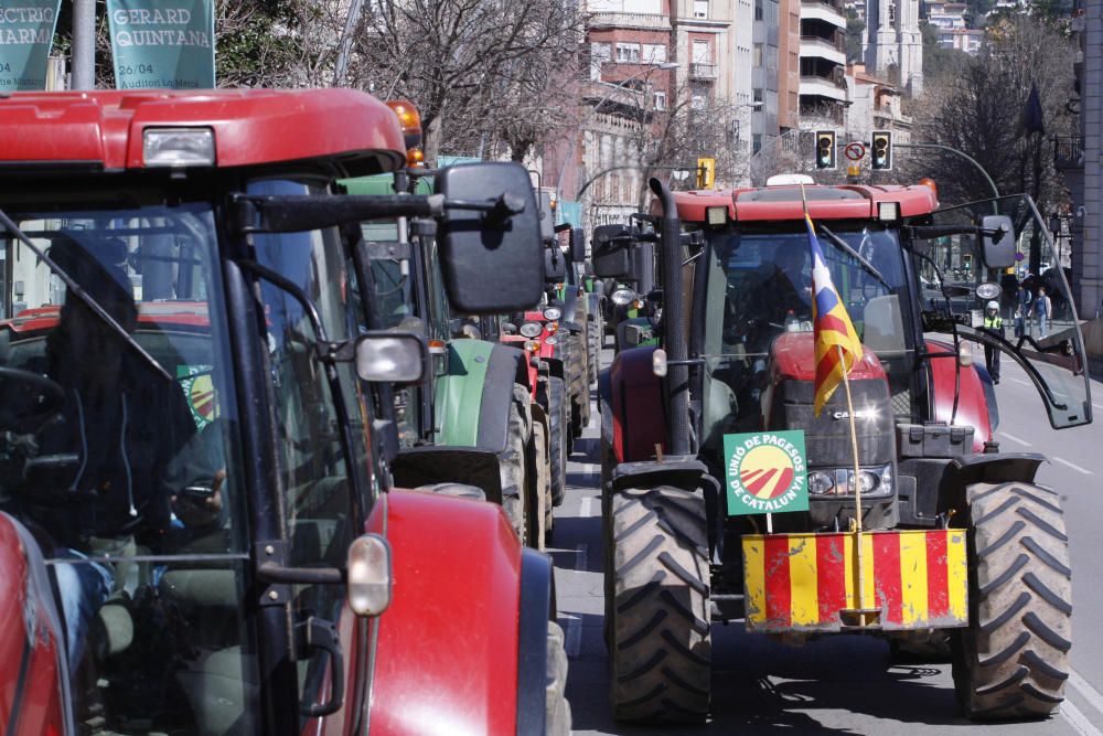 Tractorada a Girona per reclamar millores en la PAC