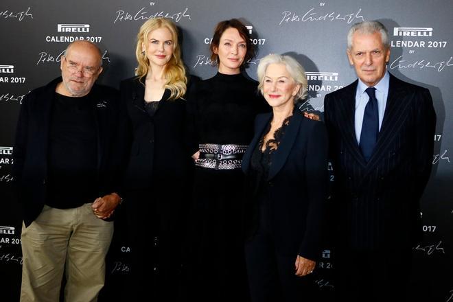 Uma Thurman, Nicole Kidman y Helen Mirren presentan el calendario Pirelli