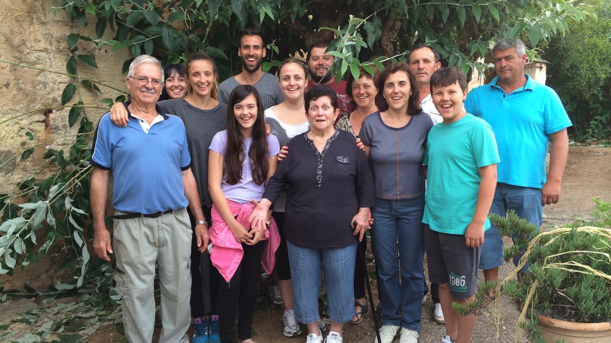 Integrantes de la familia Sureda de s'Hort des Correu en 2014