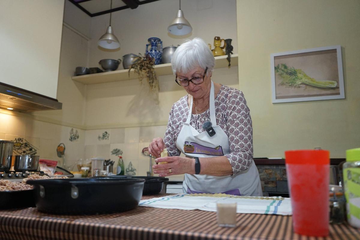 Les fotos de la recepta de canelons de les cuineres de Sils