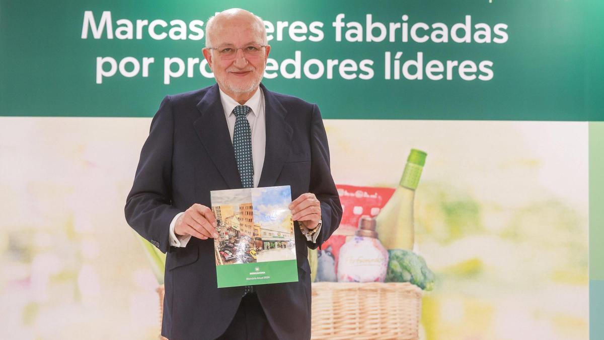 Juan Roig, presidente de Mercadona, en la presentación de resulrtados de 2024