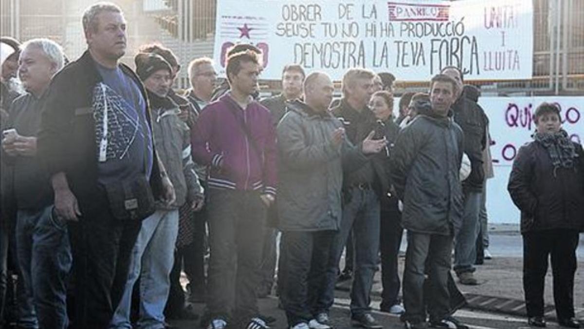 Protesta 8Corte de tráfico en Santa Perpètua, el pasado octubre.