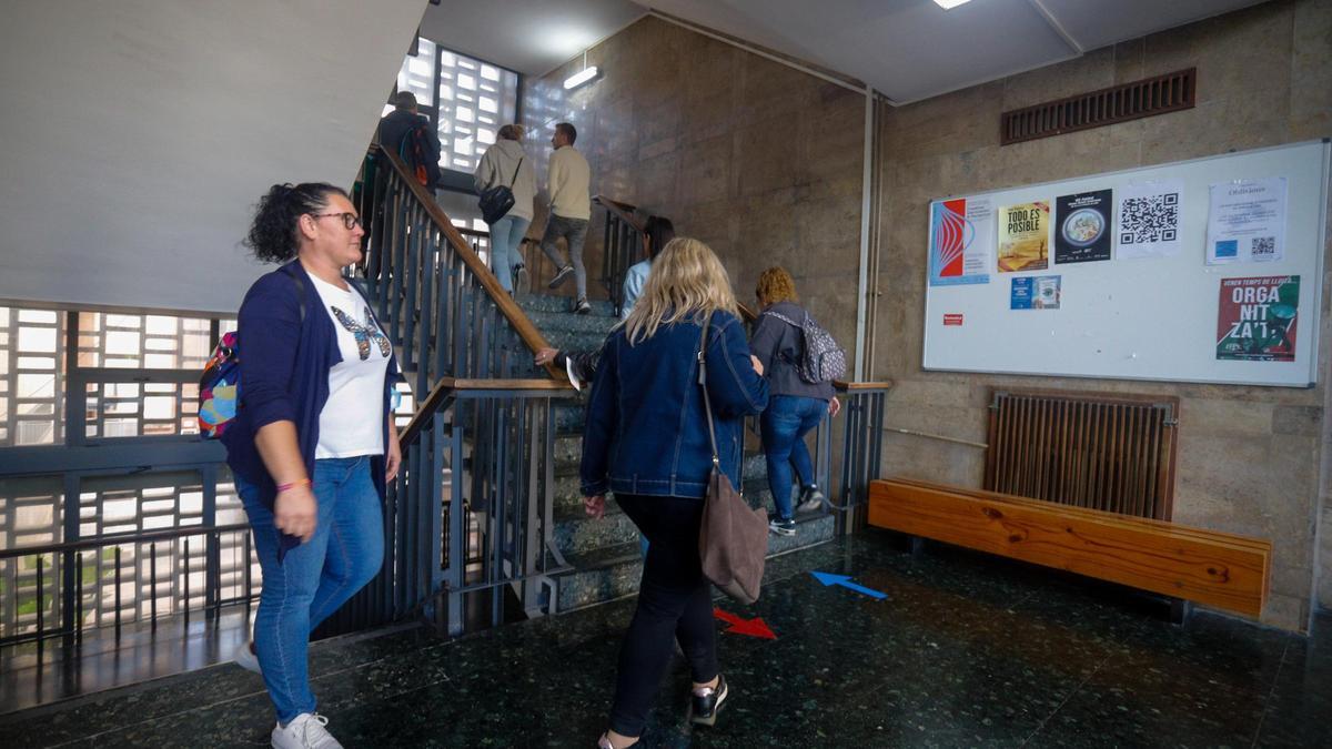 Imagen de archivo de las últimas oposiciones de Enfermería celebradas en la UV.