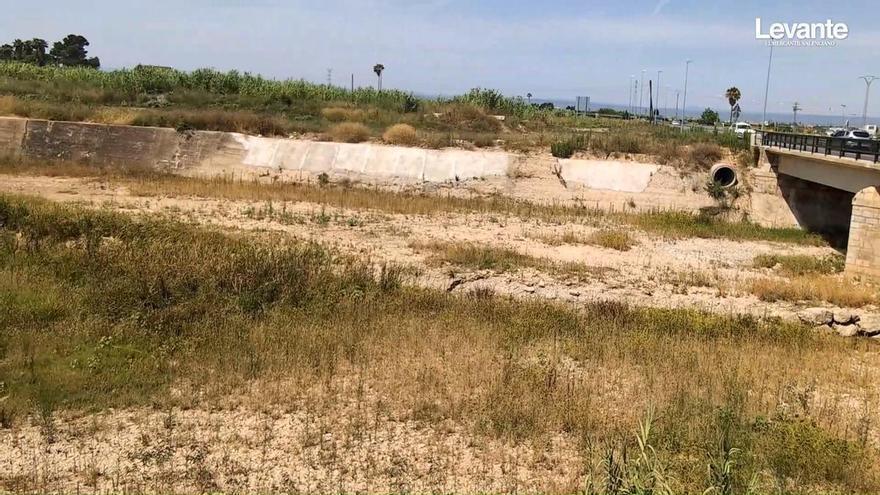 El río Magro se vuelve a secar en Algemesí