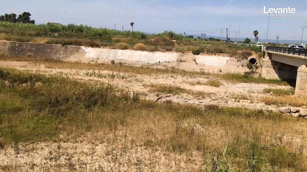 El río Magro se vuelve a secar en Algemesí