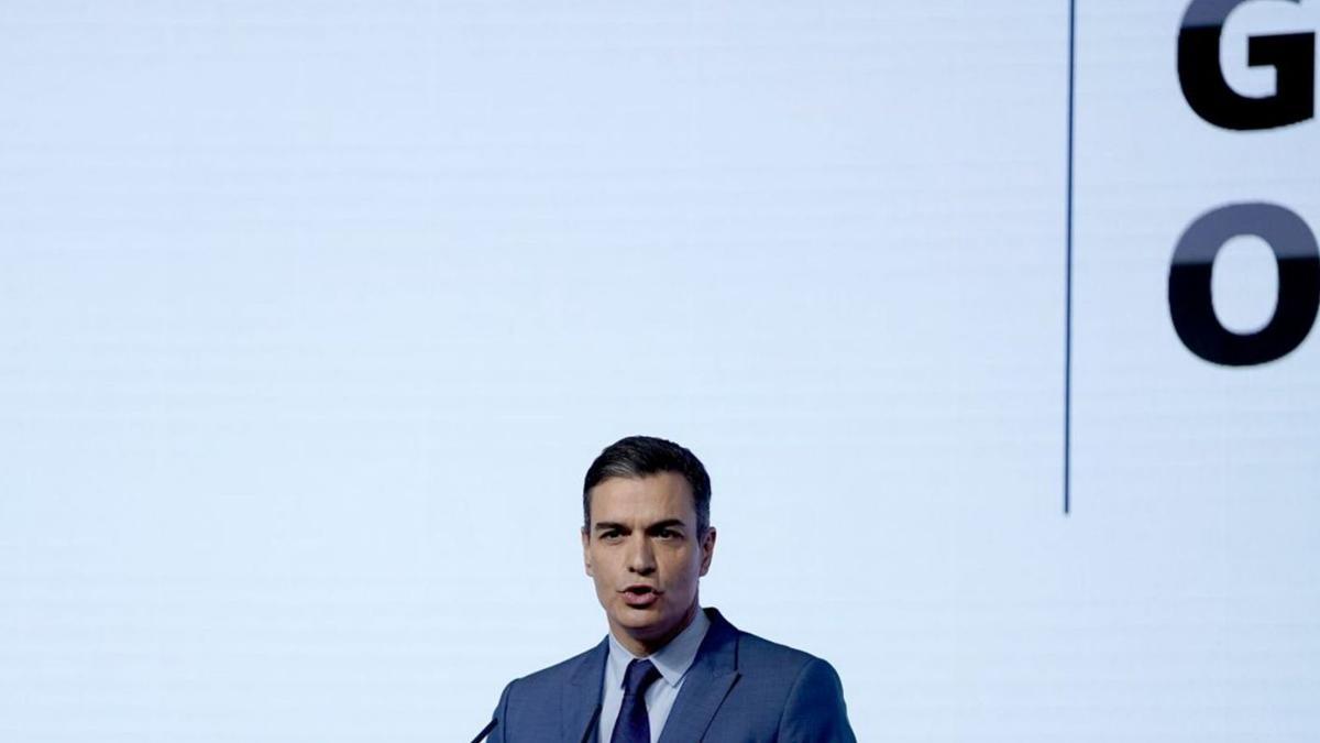 El presidente del Gobierno, Pedro Sánchez, ayer. | JOSÉ LUIS ROCA