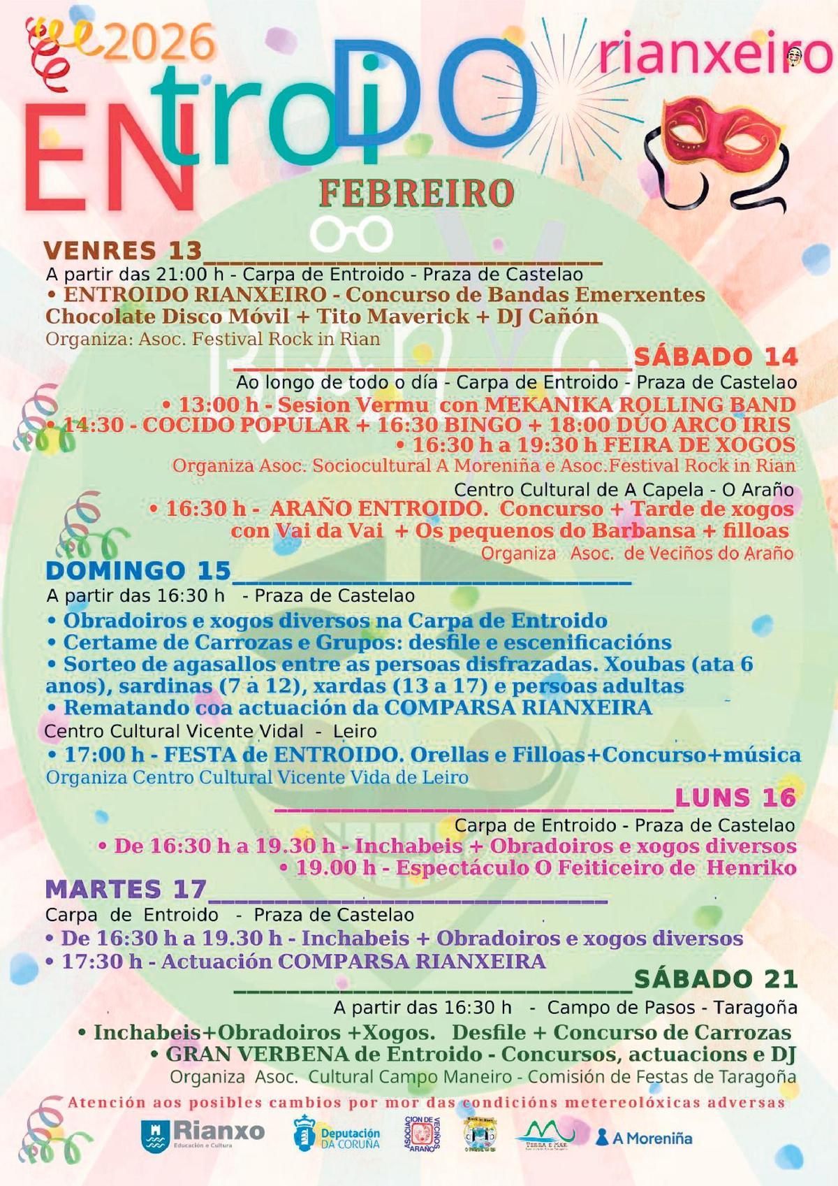 Cartel do Entroido de Rianxo