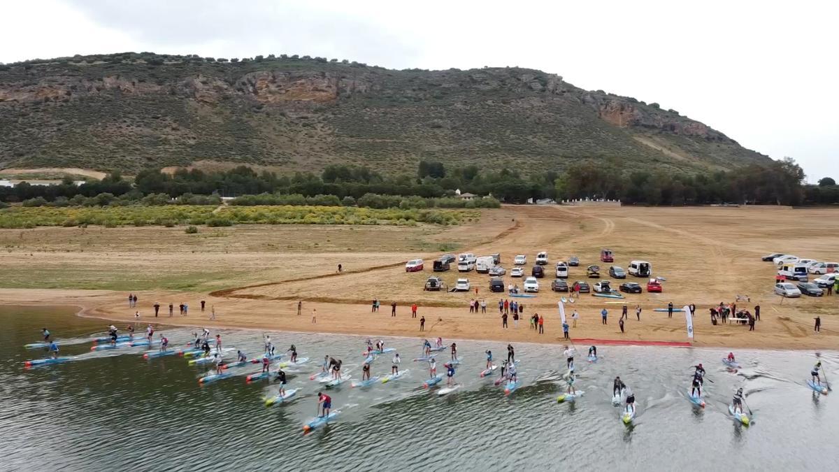 Salida de una de las pruebas en Iznájar.