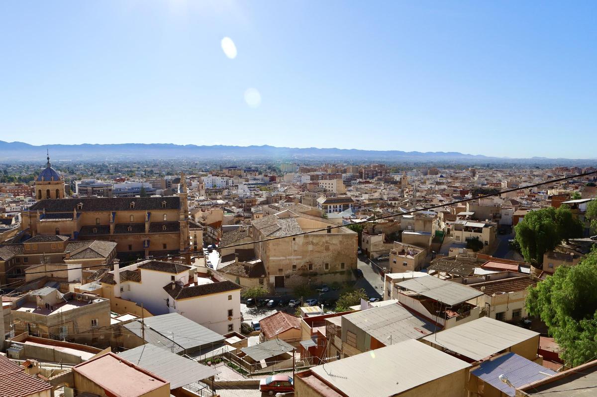 Panorámica del Casco Antiguo de Lorca.