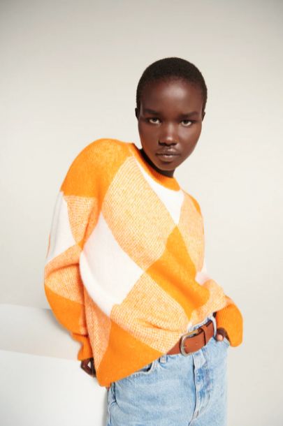 Jersey de rombos amarillos de Zara