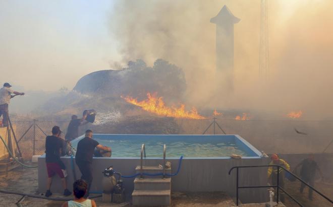 Imágenes del incendio forestal de Zamora