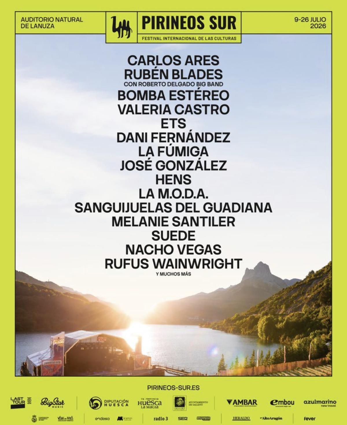 Cartel del festival del 9 al 26 de julio en Lanuza. | PIRINEOS SUR