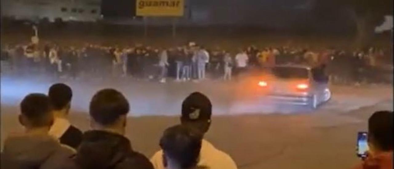 Concentraciones ilegales de coches y motos en Málaga